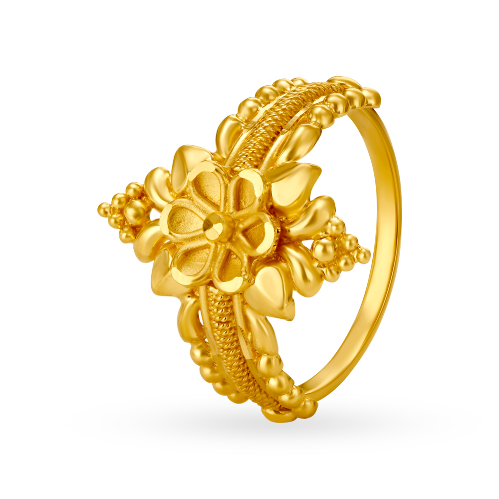 Enchanting Floral Gold Finger Ring
Enchanting Floral Gold Finger Ring