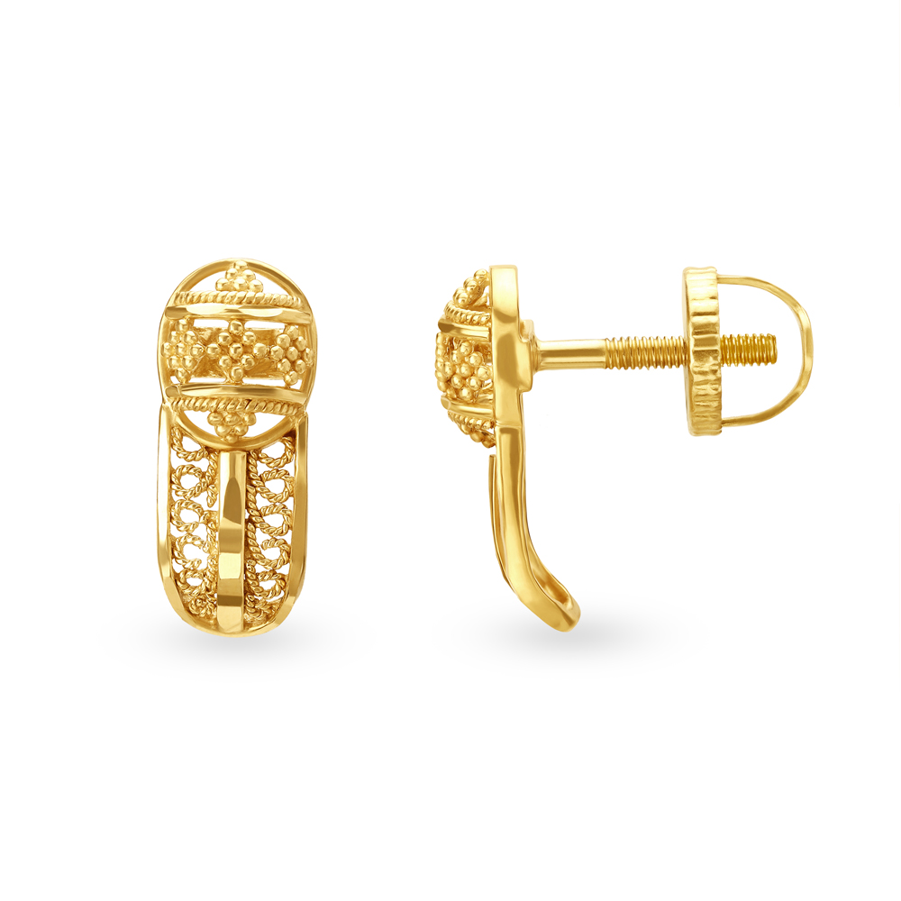 Regal Gold Stud Earrings
Regal Gold Stud Earrings