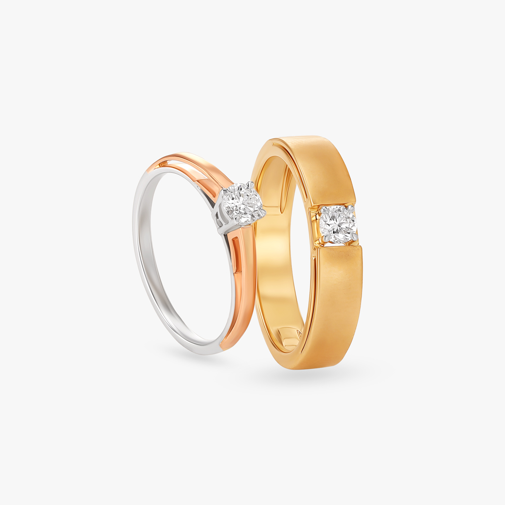 Love Locked Diamond Couple Rings
Love Locked Diamond Couple Rings