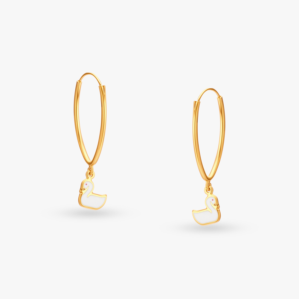 Playful Duck Hoop Earrings for Kids
Playful Duck Hoop Earrings for Kids