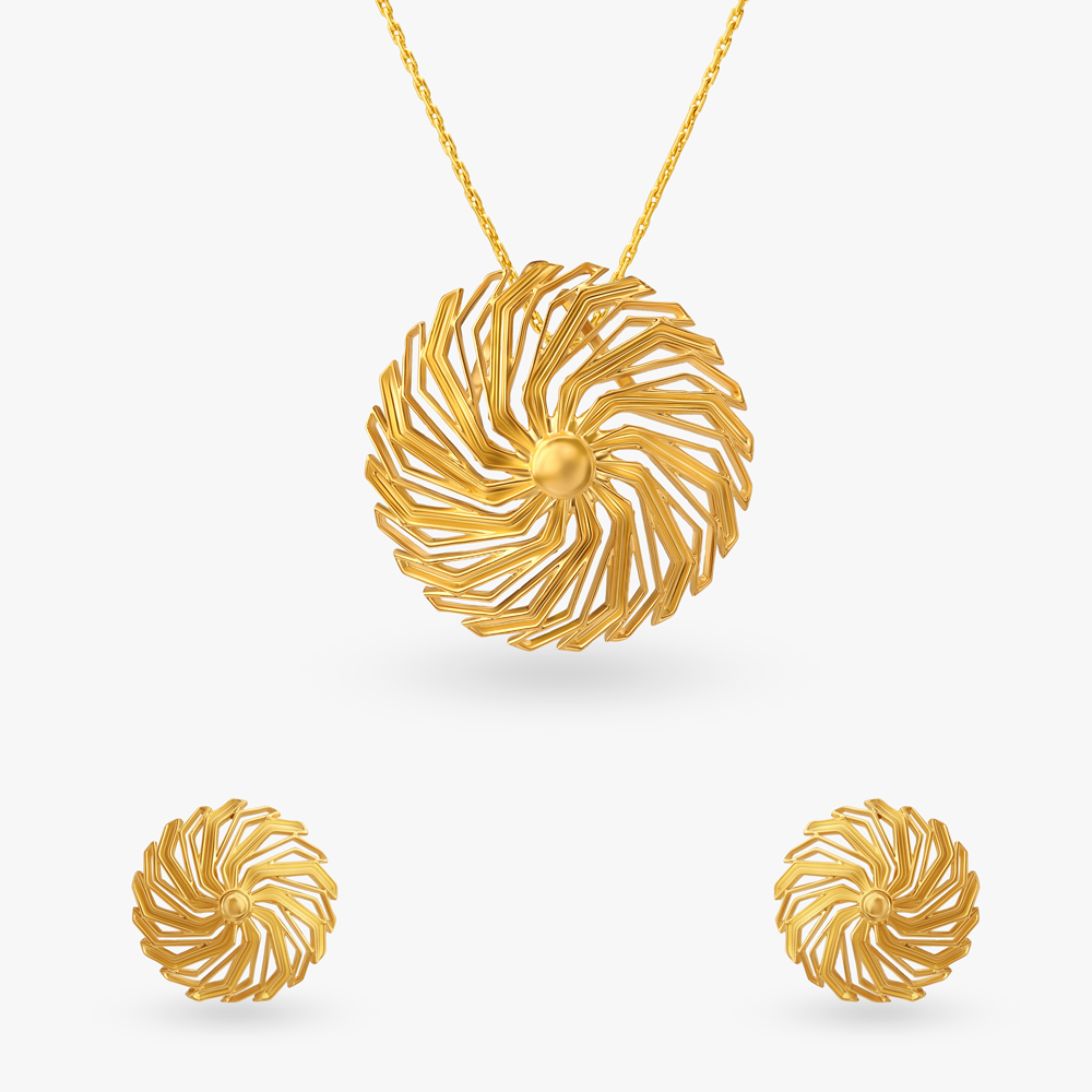 Chic Chronicles Pendant and Earrings Set
Chic Chronicles Pendant and Earrings Set