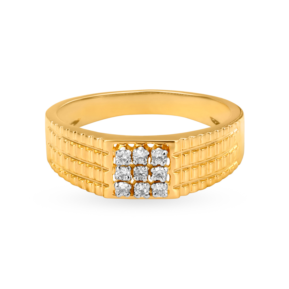 Iridescent 18 Karat Gold And Diamond Ring For Men
Iridescent 18 Karat Gold And Diamond Ring For Men