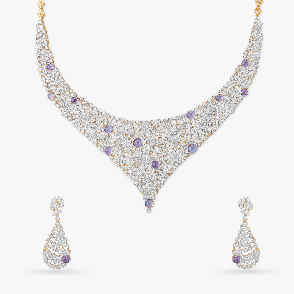 Twilight Serenade Diamond Necklace Set
Twilight Serenade Diamond Necklace Set