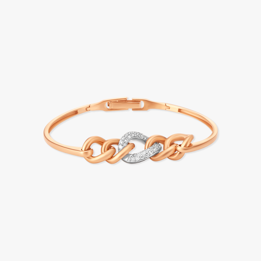 Sparkle Embedded Diamond Bangle
Sparkle Embedded Diamond Bangle
