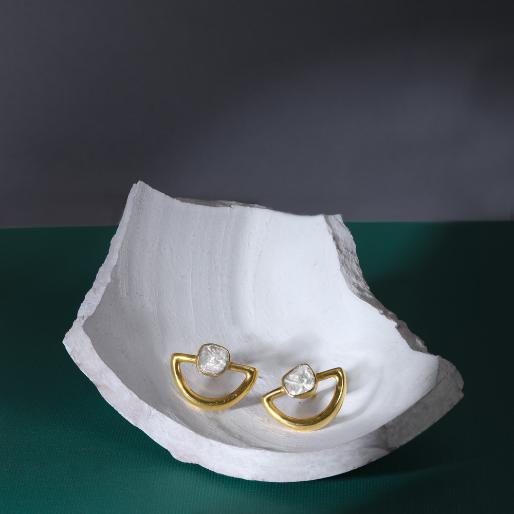Half Moon Stud Earrings
Half Moon Stud Earrings