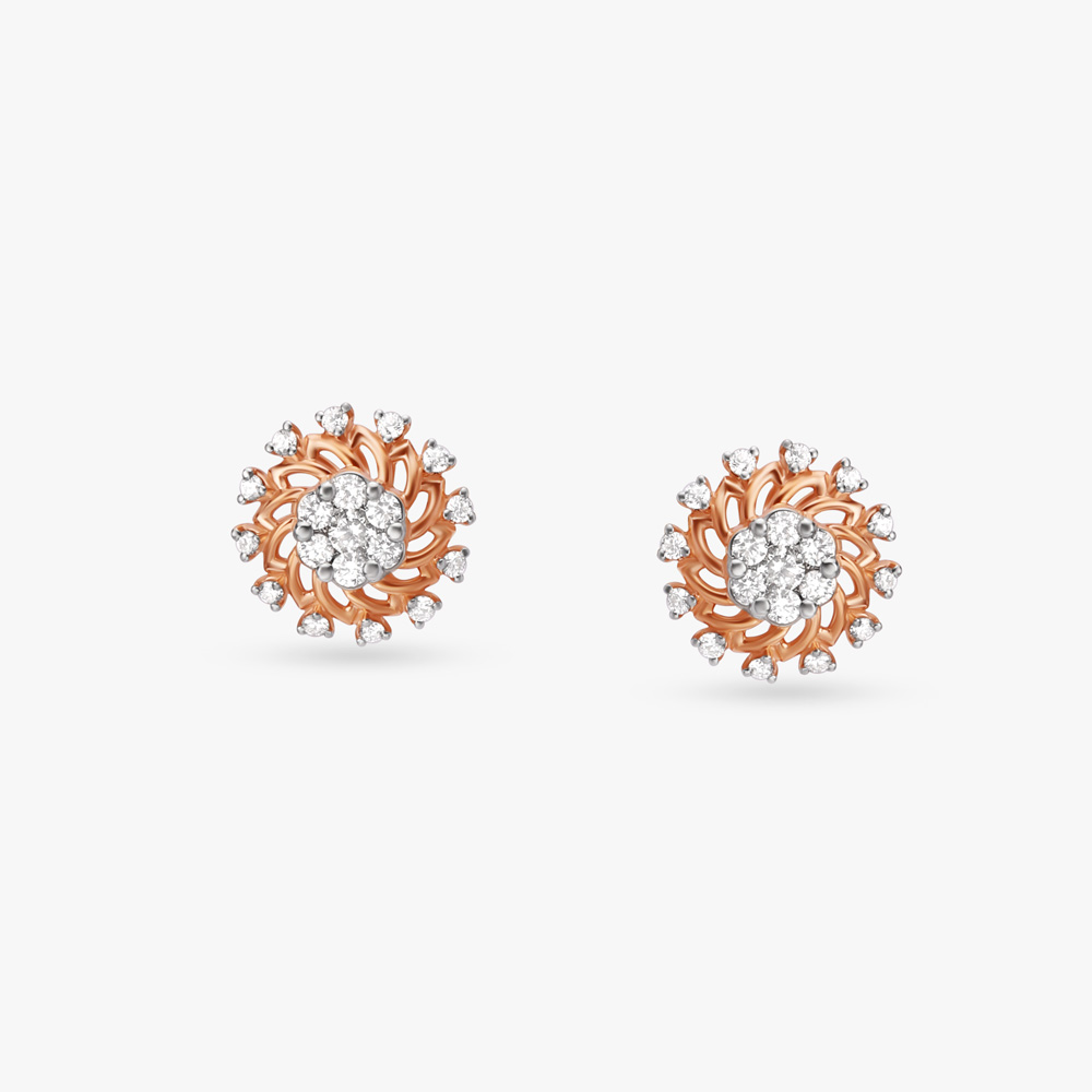 Timeless Swirl Diamond Stud Earrings
Timeless Swirl Diamond Stud Earrings