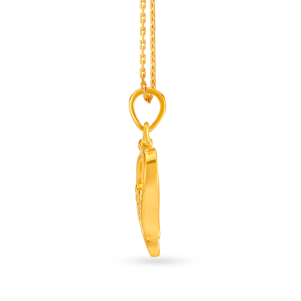 Adorable 22 Karat Yellow Gold Heart Pendant
Adorable 22 Karat Yellow Gold Heart Pendant