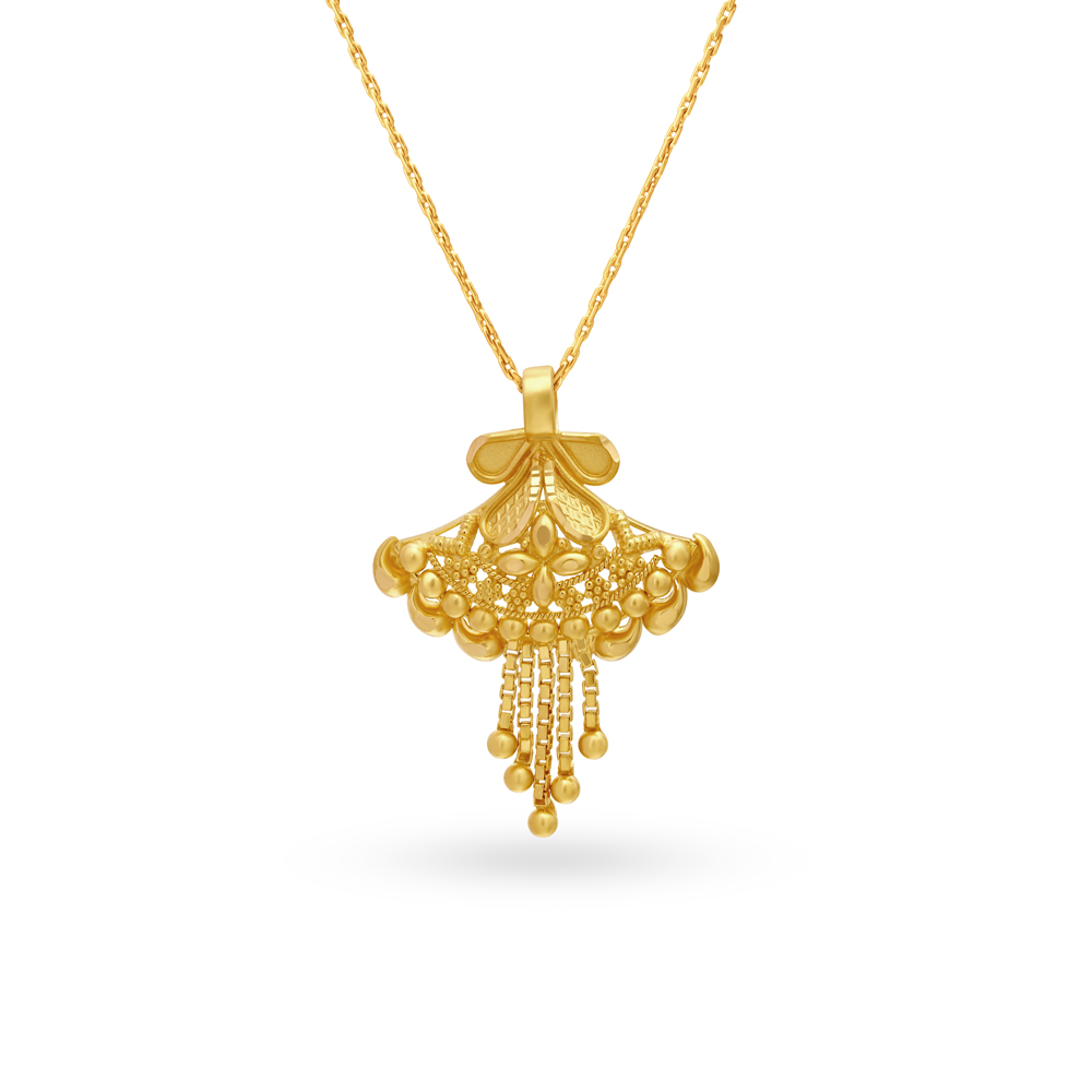 Jhumka Style Gold Pendant
Jhumka Style Gold Pendant
