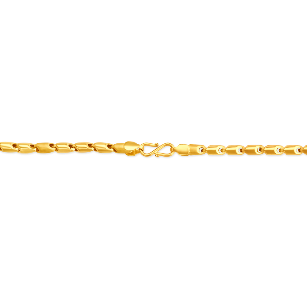Splendid 22 Karat Yellow Gold Dual-Texture Link Chain
Splendid 22 Karat Yellow Gold Dual-Texture Link Chain