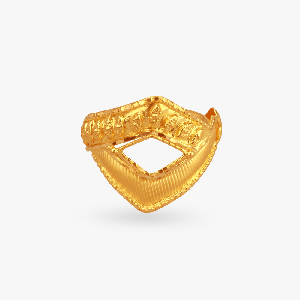 Bold Vista Gold Finger Ring
Bold Vista Gold Finger Ring