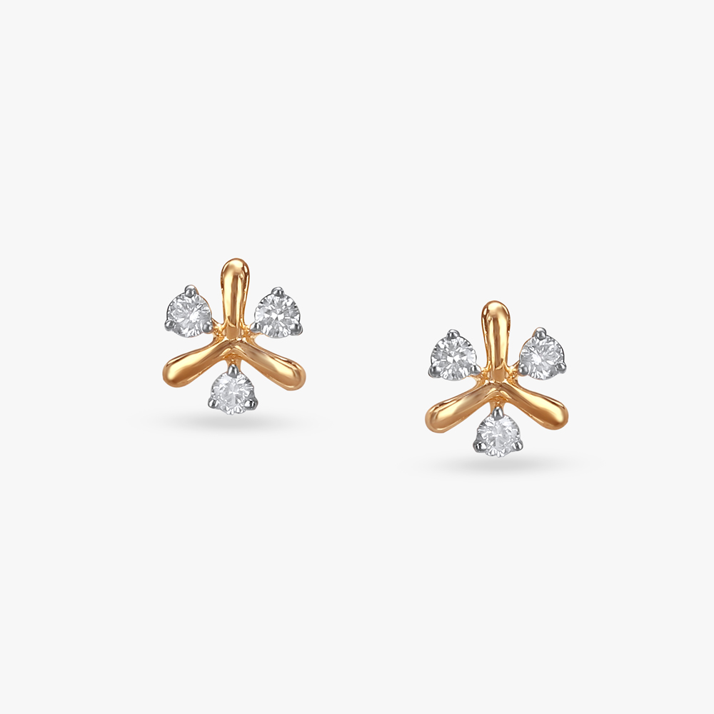 Twinkling Petals Diamond Stud Earrings For Kids
Twinkling Petals Diamond Stud Earrings For Kids