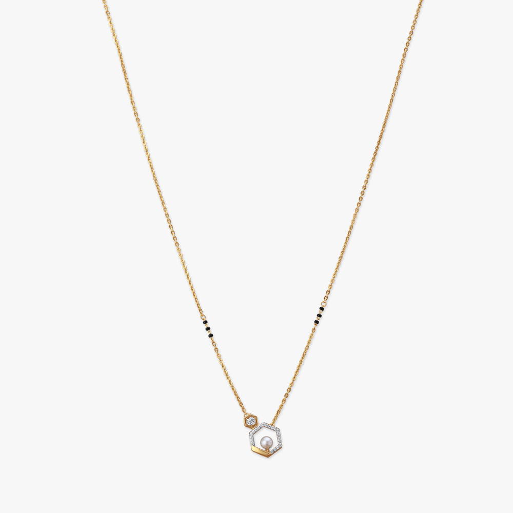 Hexagon Harmony Diamond Mangalsutra
Hexagon Harmony Diamond Mangalsutra