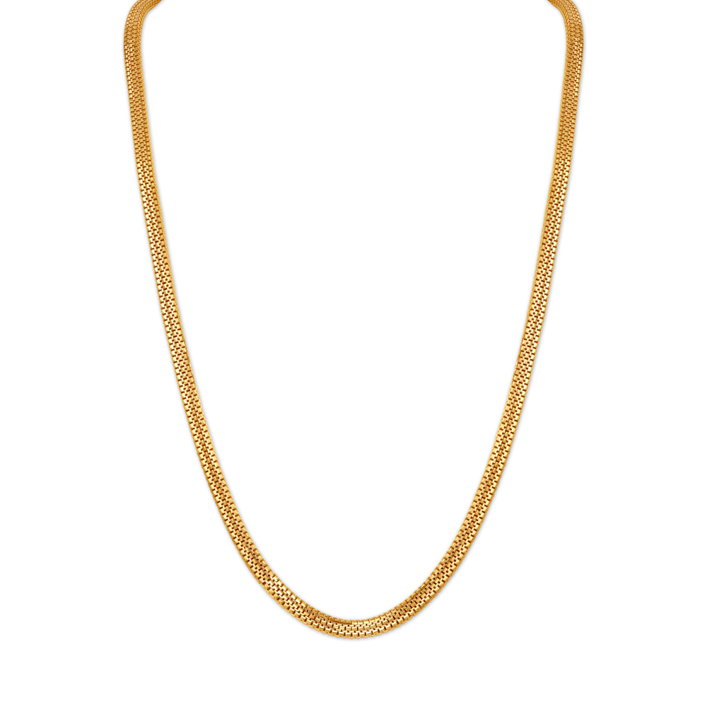 Snake Pattern Gold Chain