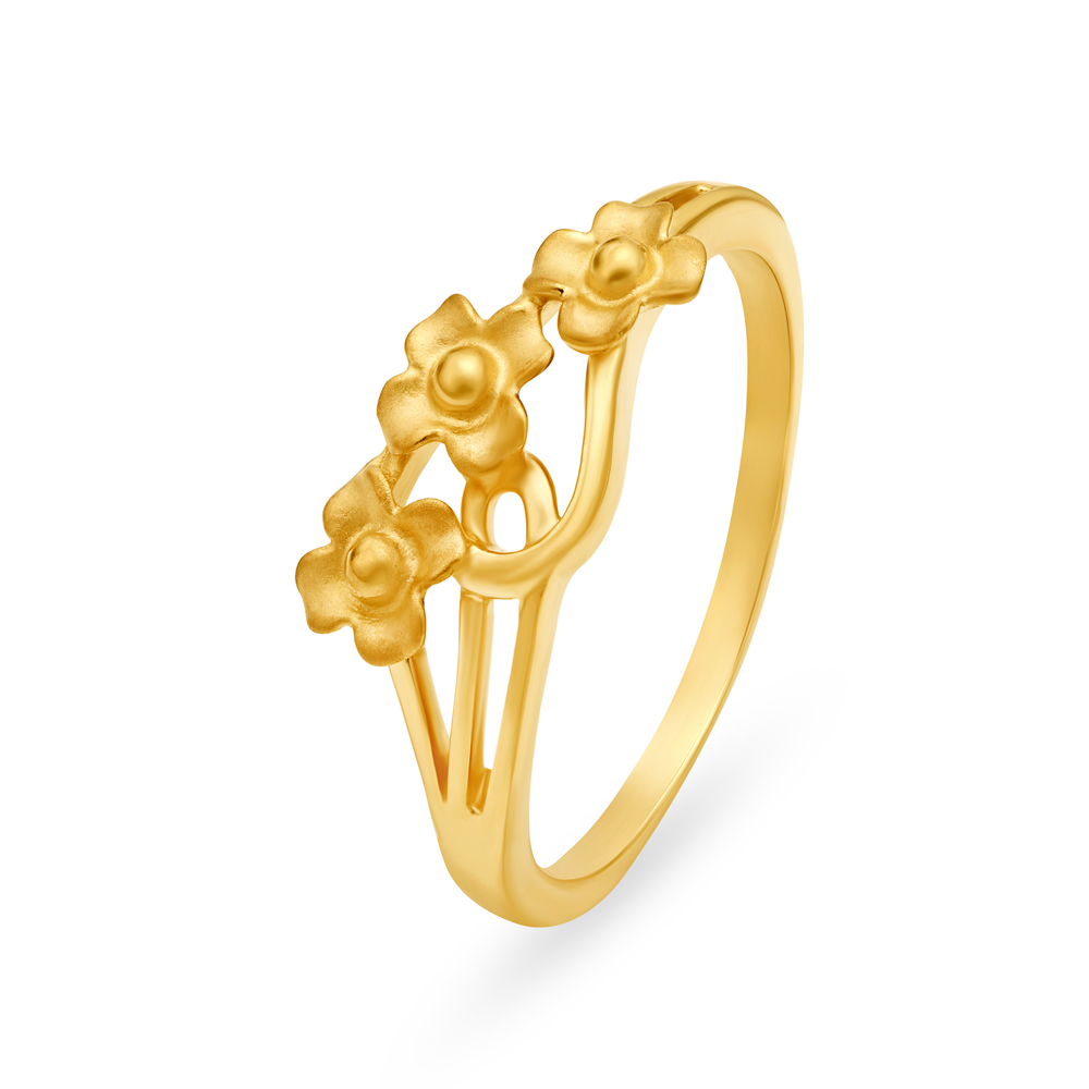 Adorable 22 Karat Yellow Gold Floral Finger Ring
Adorable 22 Karat Yellow Gold Floral Finger Ring