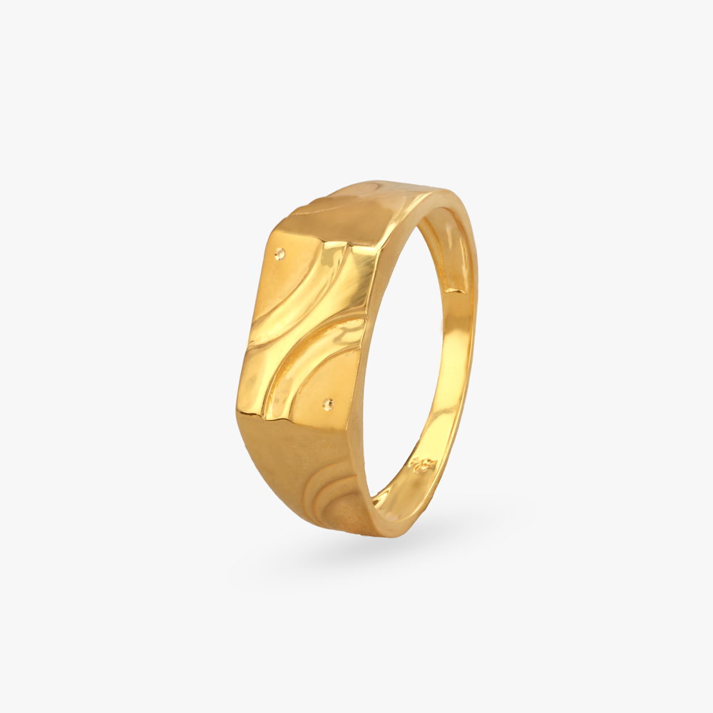 Bold Impressions Gold Finger Ring for Men
Bold Impressions Gold Finger Ring for Men