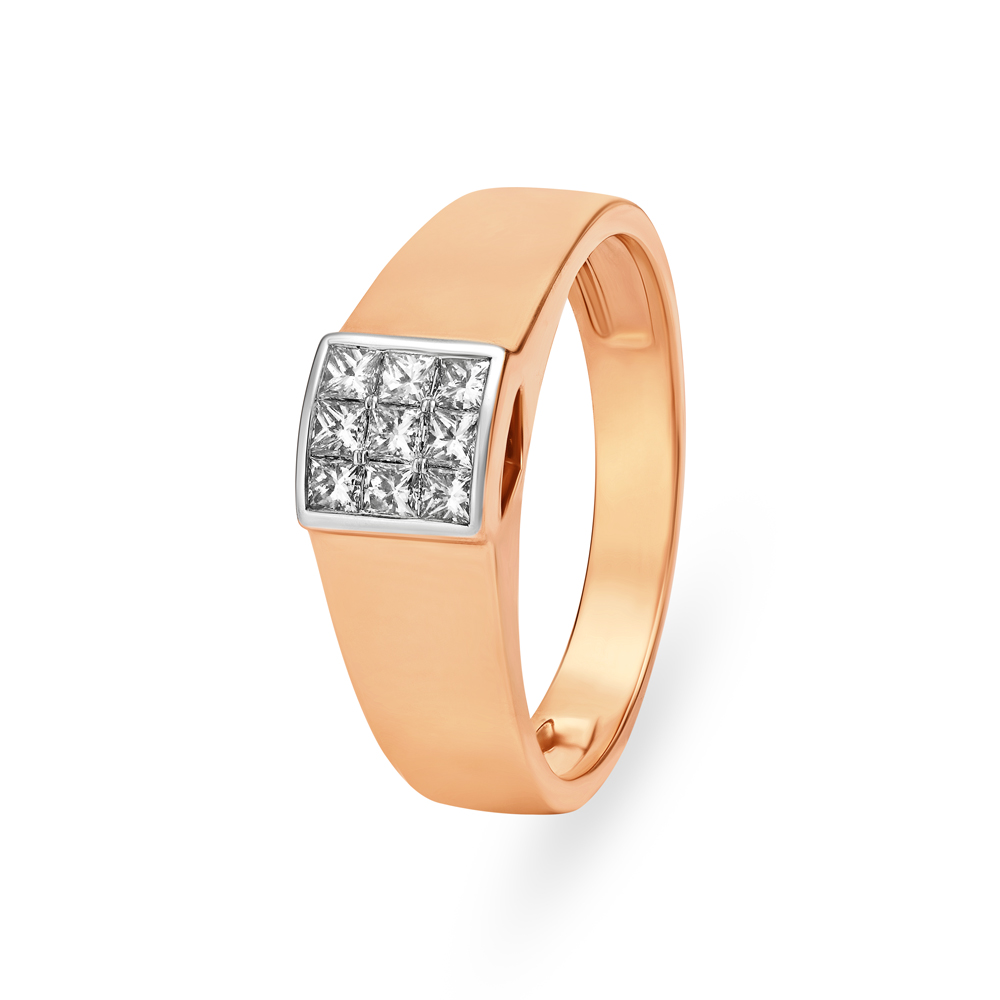 Glorious 18 Karat Rose Gold And Diamond Square Ring
Glorious 18 Karat Rose Gold And Diamond Square Ring