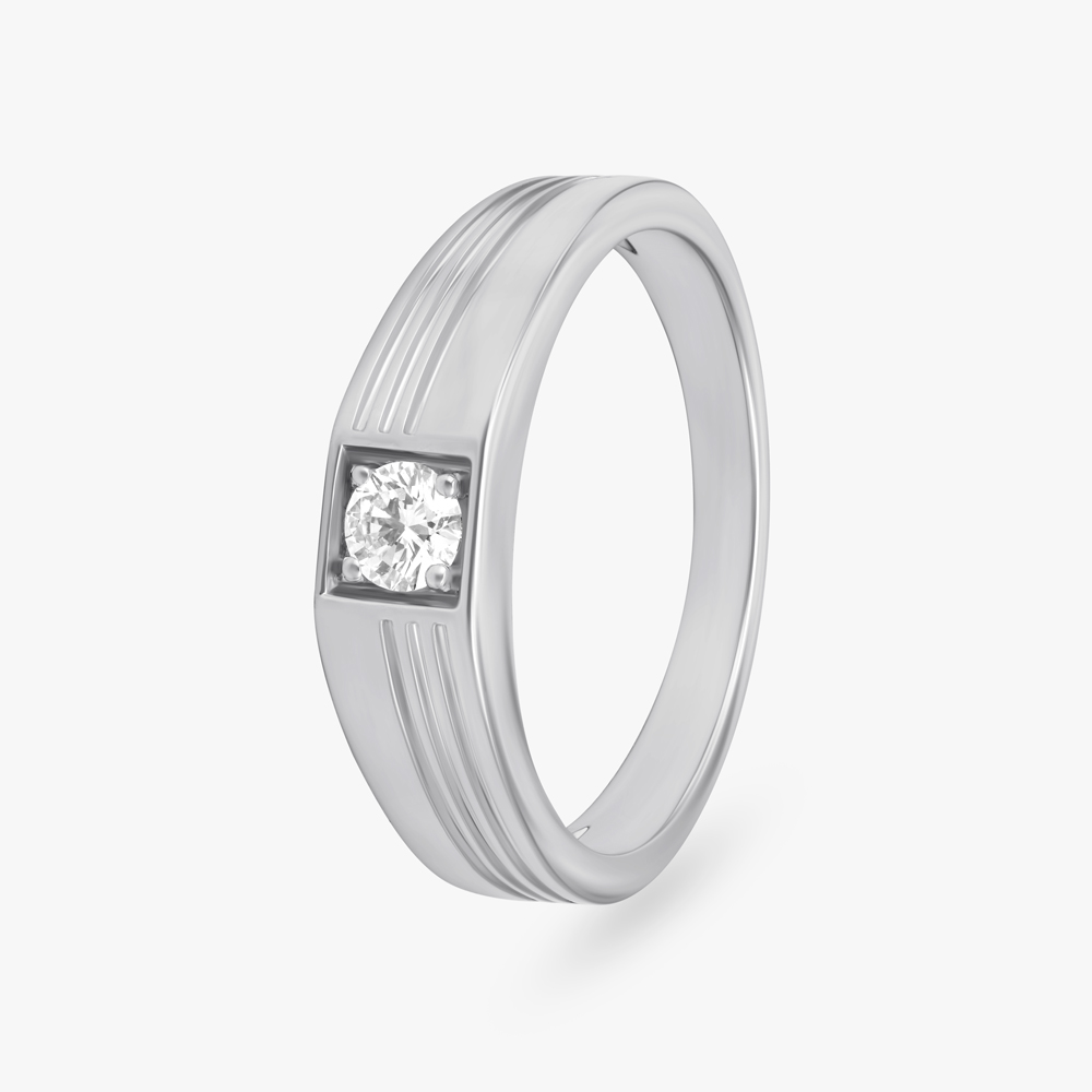 Dazzling Single Stone Diamond Finger Ring For Men
Dazzling Single Stone Diamond Finger Ring For Men
