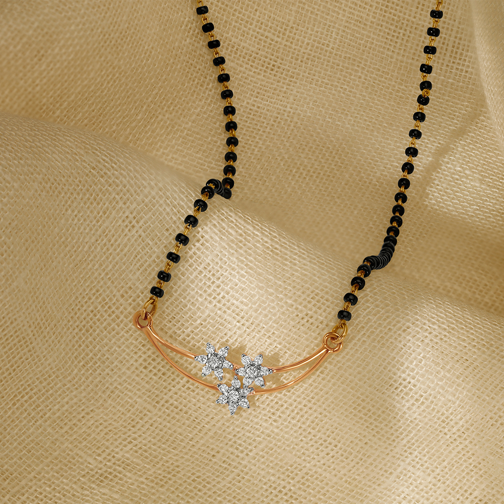 Enchanting Floral Diamond Mangalsutra
Enchanting Floral Diamond Mangalsutra