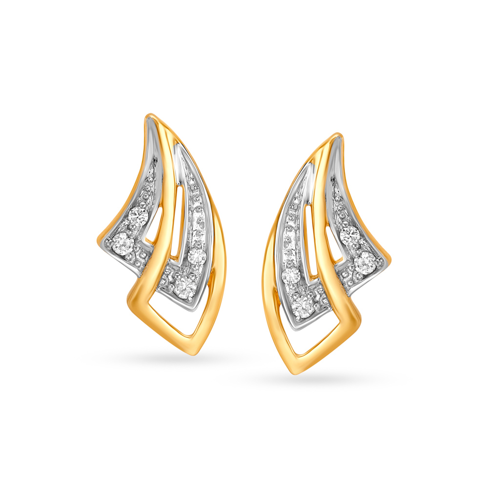 Artistic Diamond Stud Earrings
Artistic Diamond Stud Earrings
