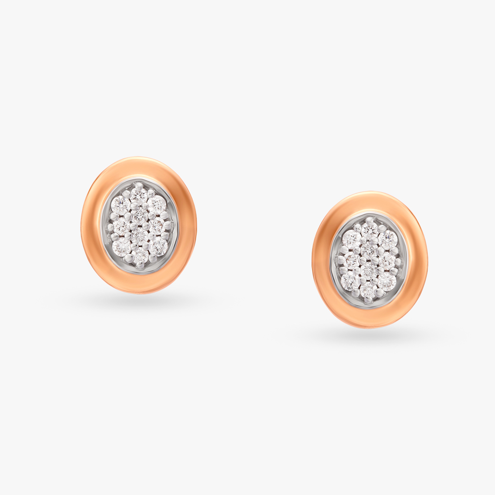 Halo Hush Diamond Stud Earrings