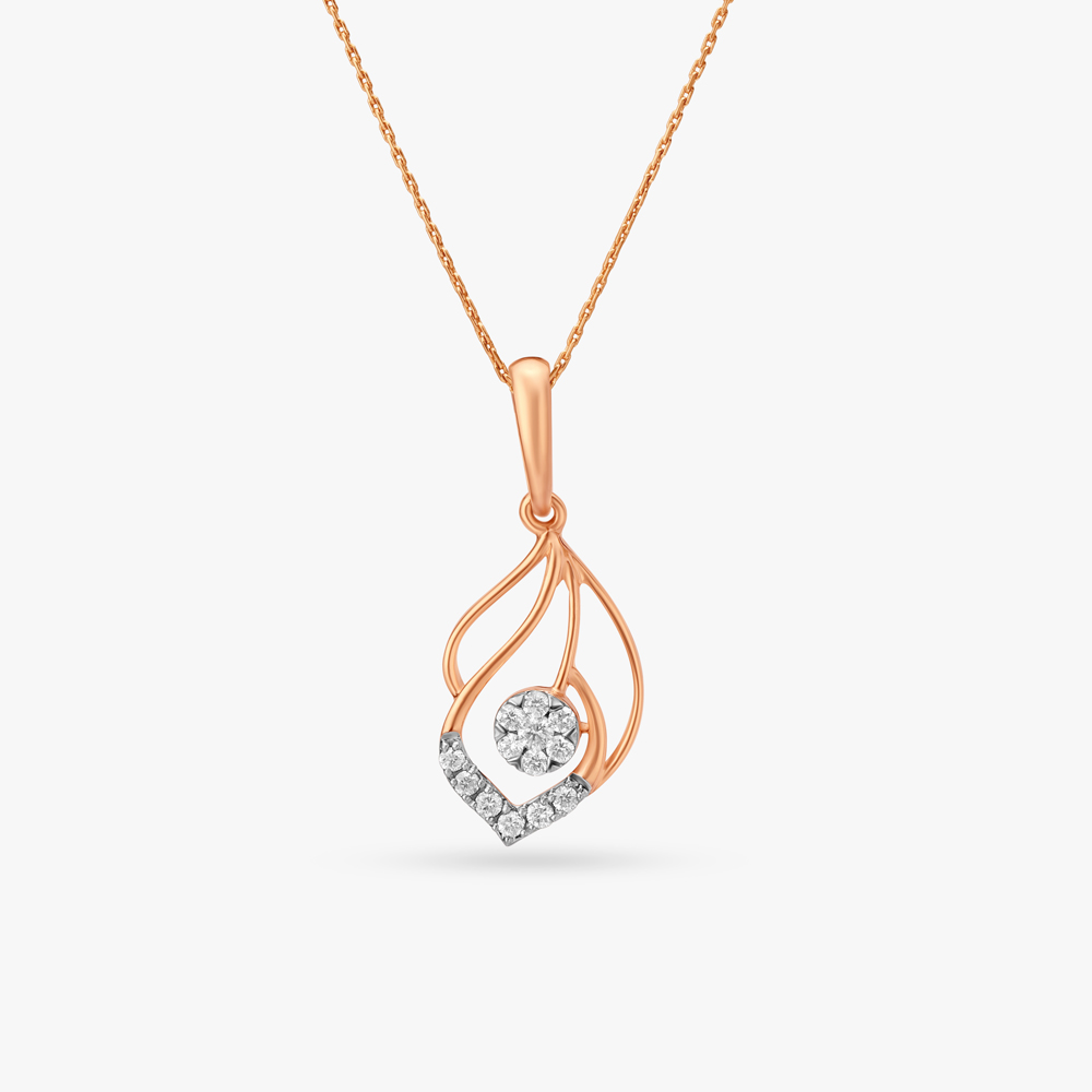 Gorgeous Geometric Diamond Pendant