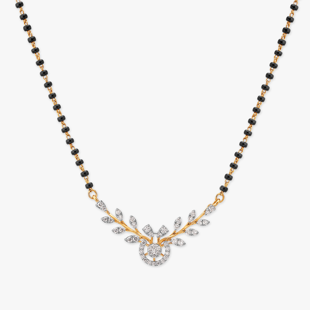 Ethereal Paisley Diamond Mangalsutra