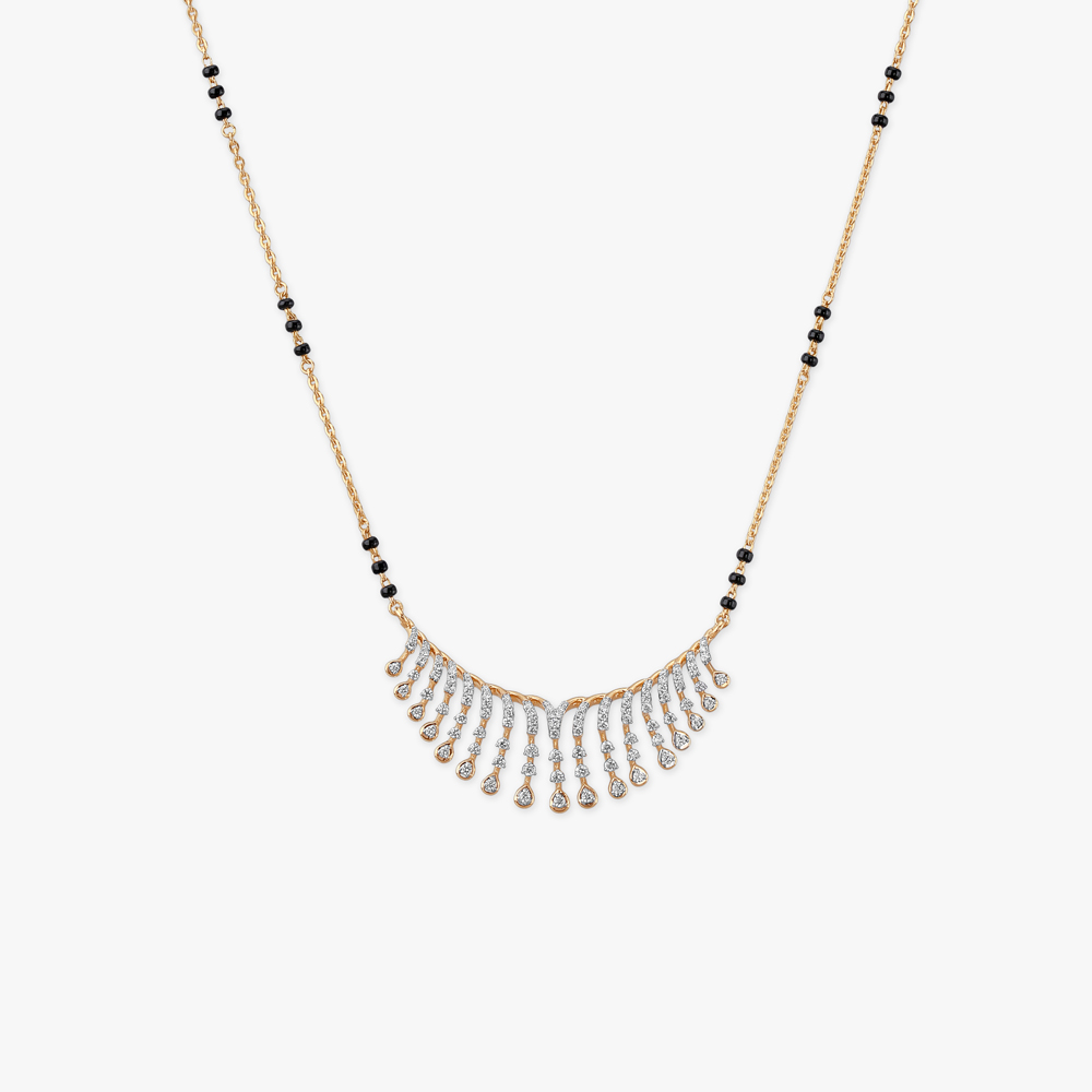 Radiant Cascade Diamond Mangalsutra