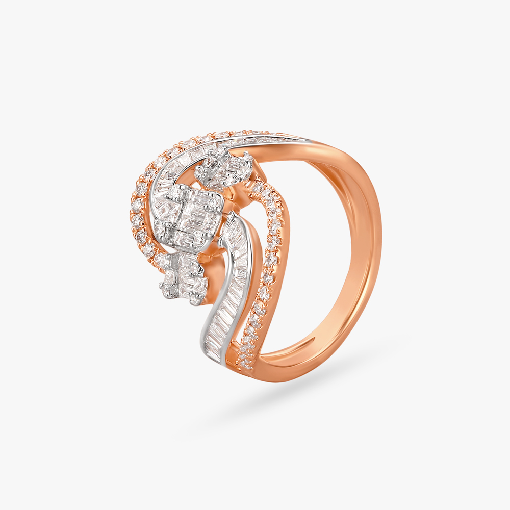 

Infinite Waves Diamond Finger Ring