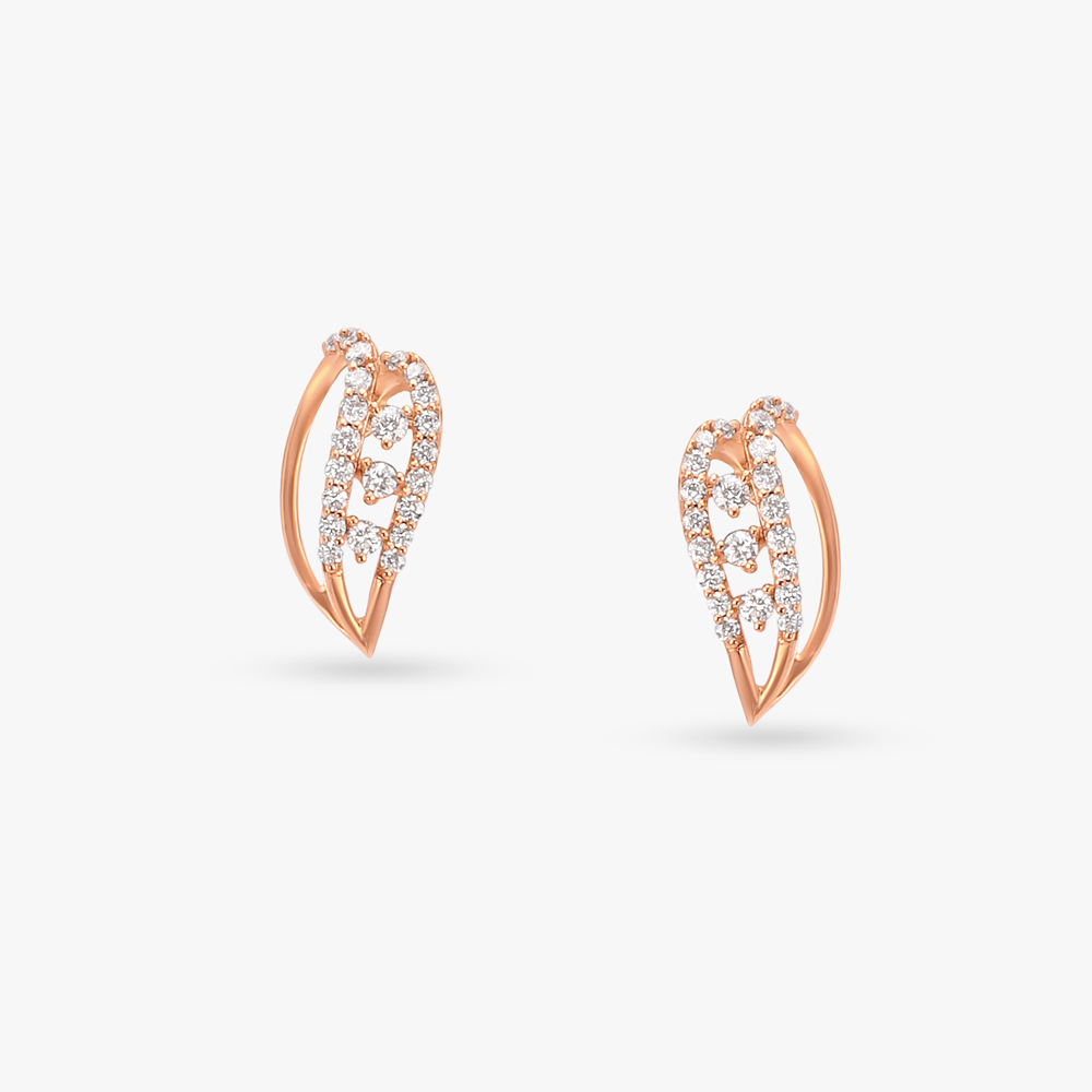 Modern Mystique Diamond Stud Earrings