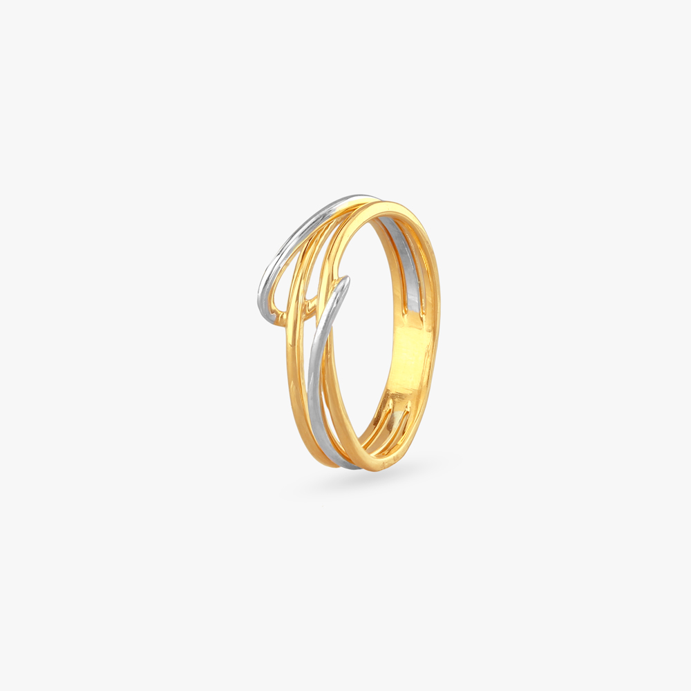 Sculpted Swirl Gold Ring