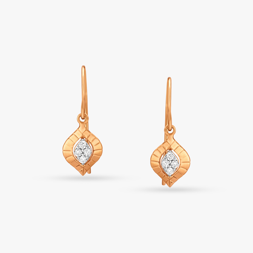 Classic Diamond Drop Earrings