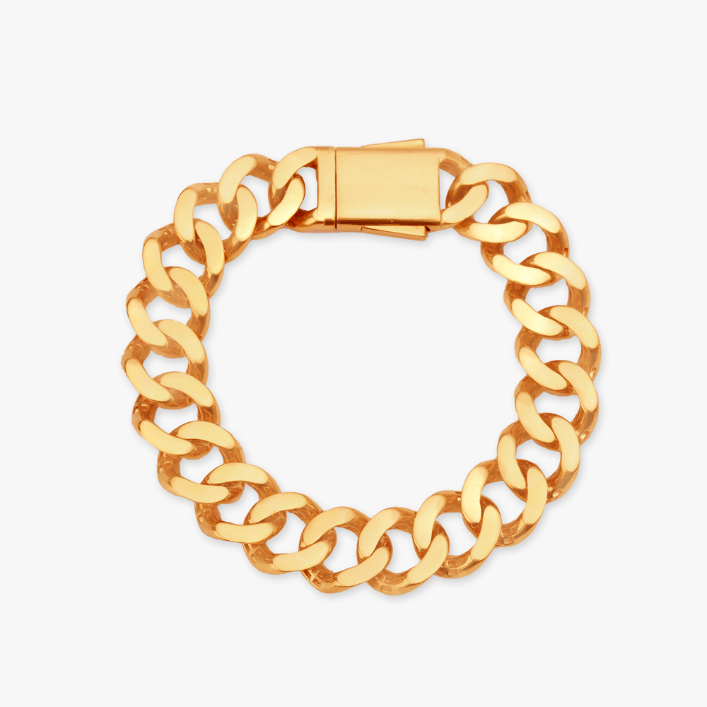 

Interlocking Gold Bracelet for Men