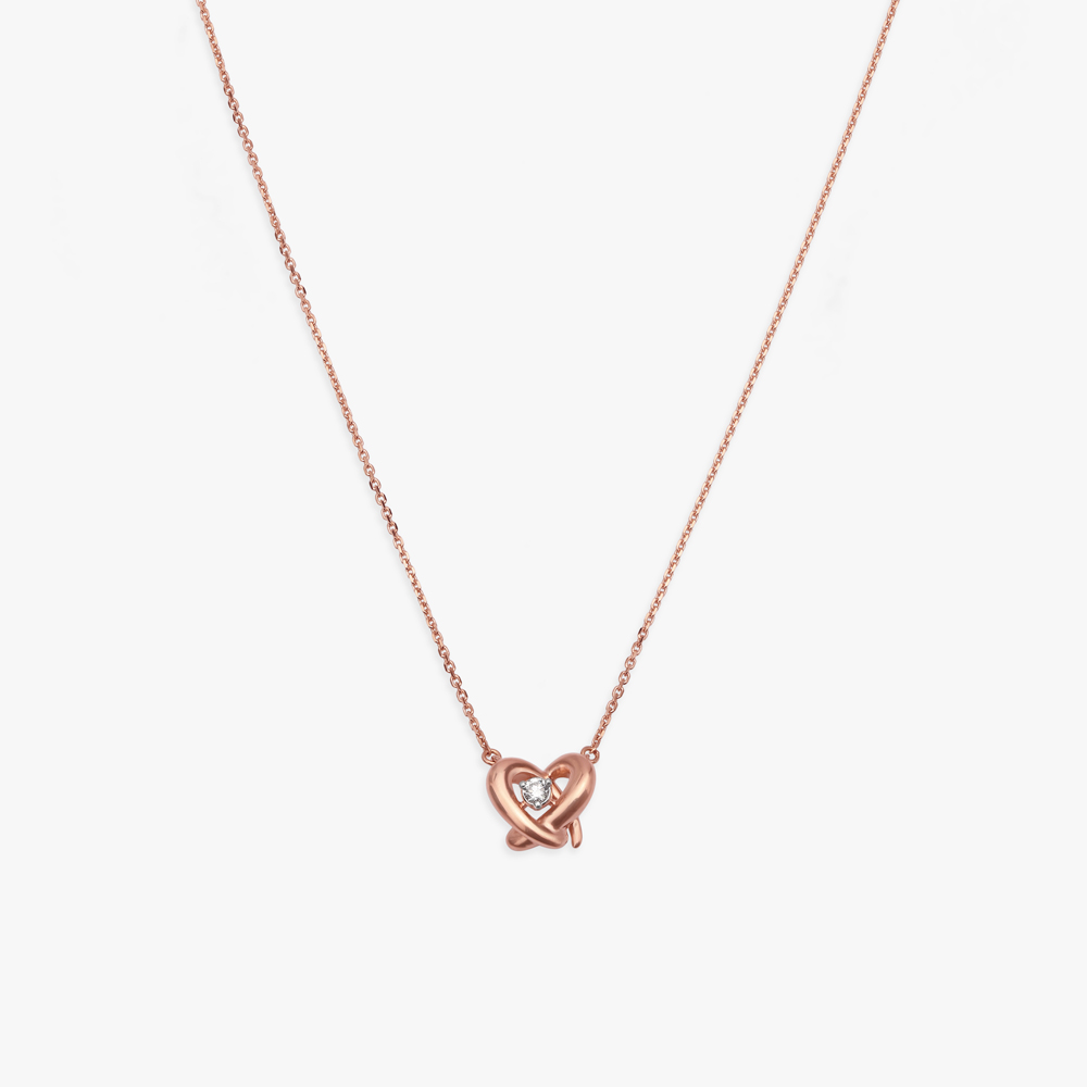 Dainty Heart Diamond Necklace
