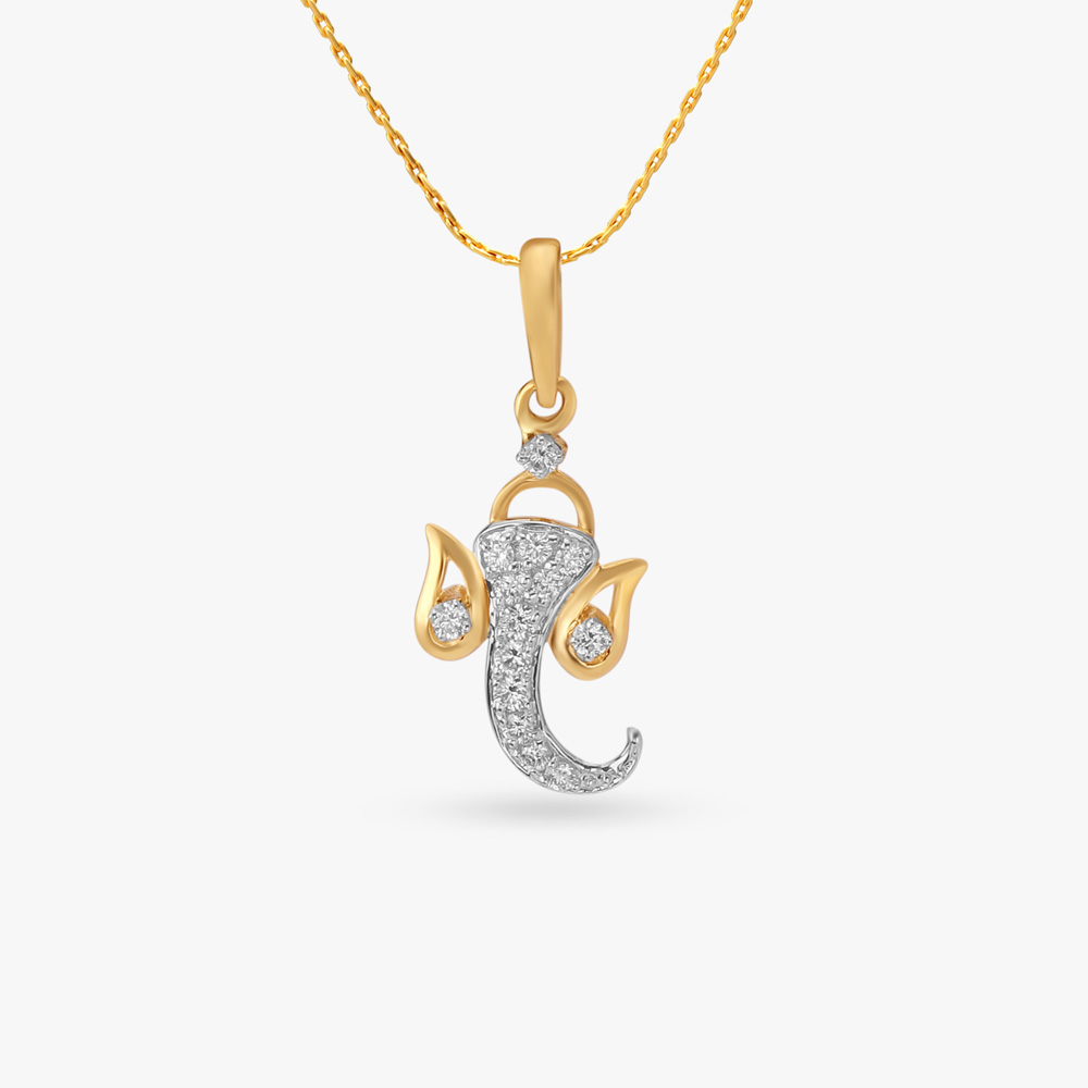Jai Ganesh Diamond Pendant