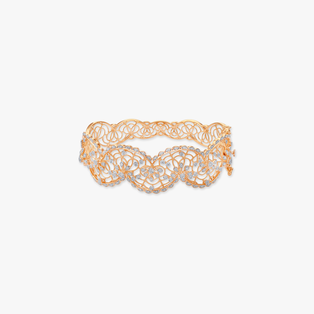 Meadow Whirl Diamond Bangle