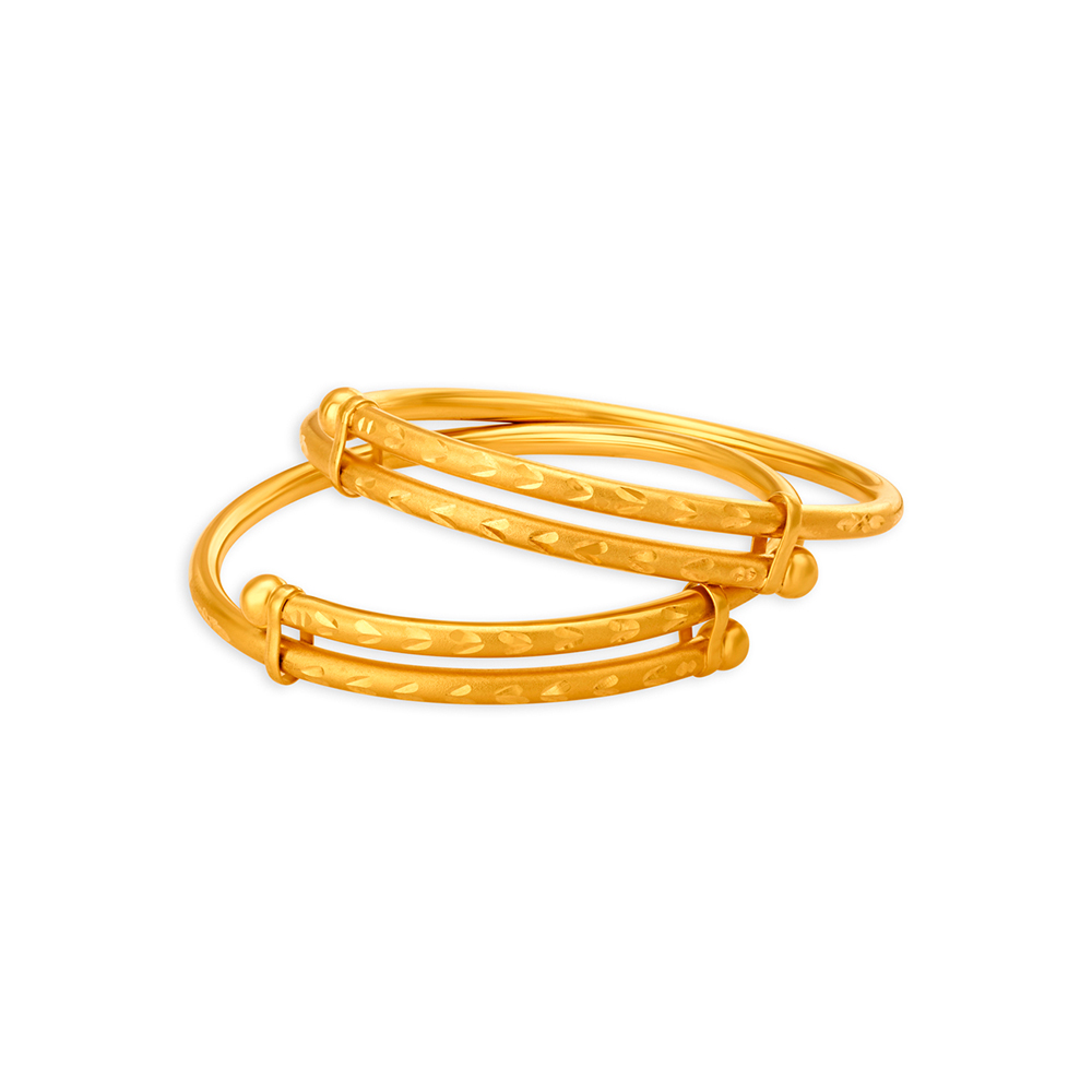 Sophisticated Gold Bangles