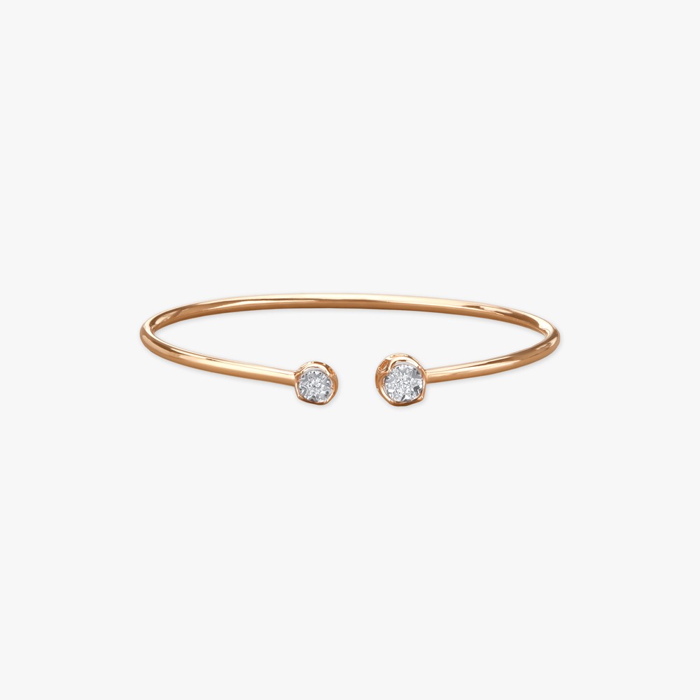 Minimalist Diamond Bangle