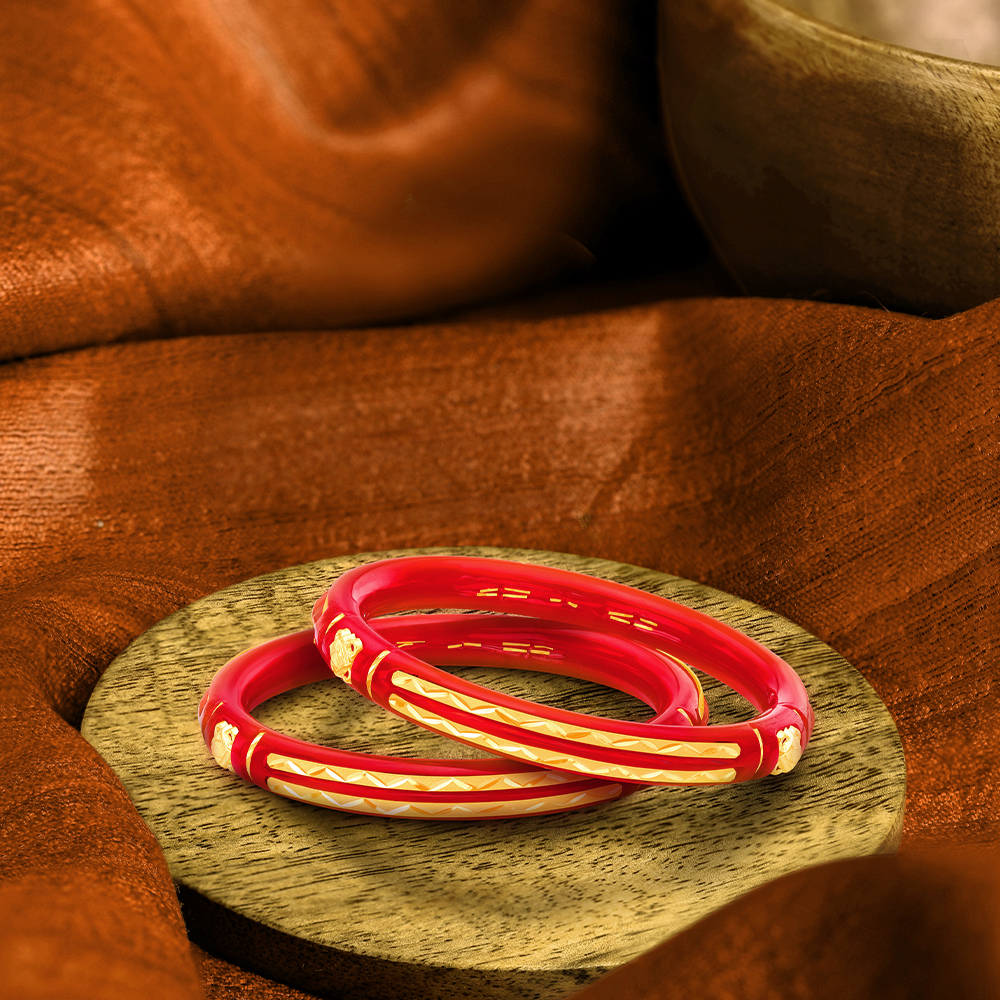 Pola Bangles set in 22 Karat Yellow Gold
