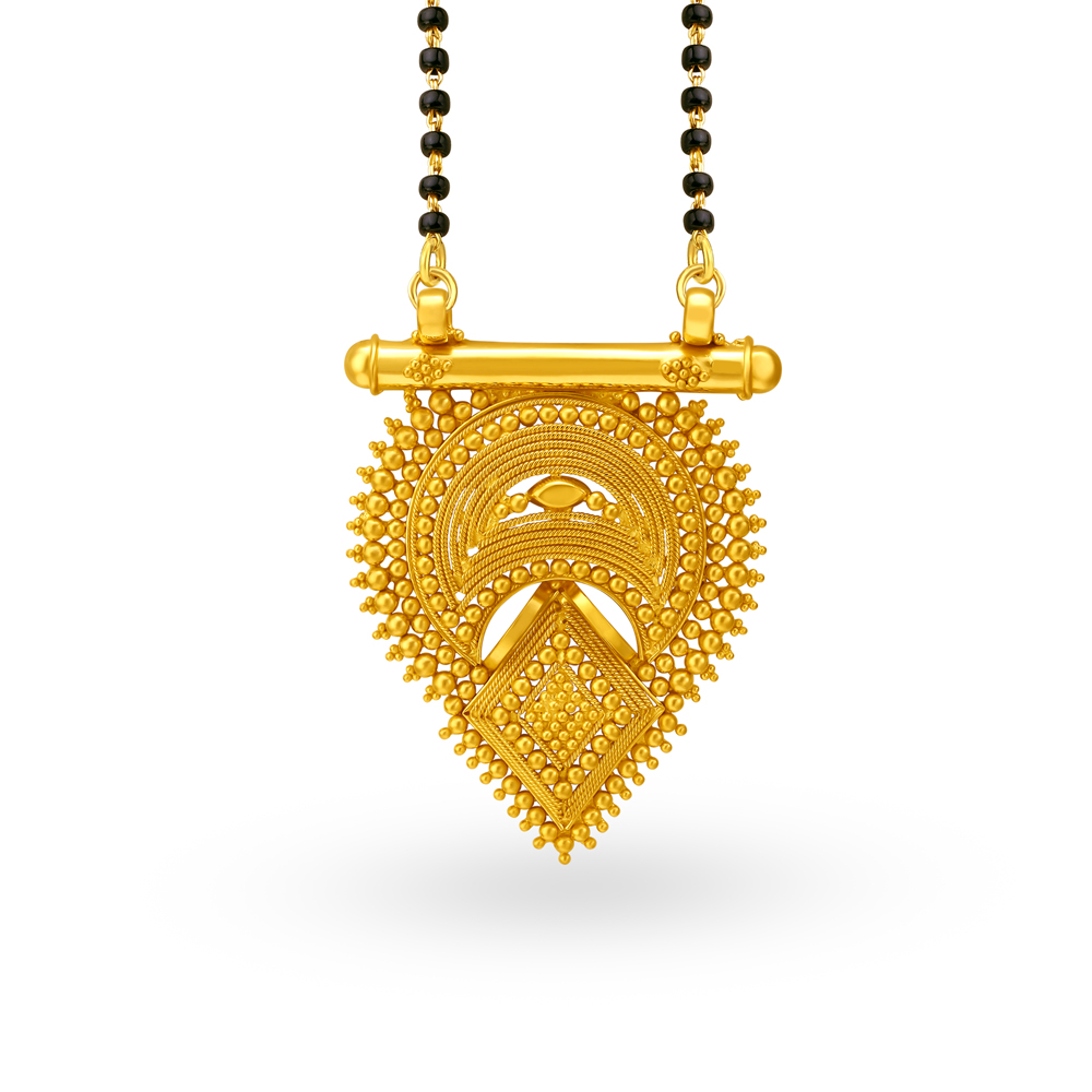 Ornate Gold Mangalsutra Pendant