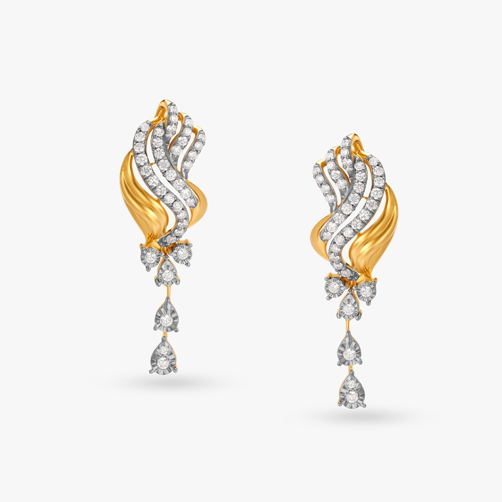 Timeless Glamor Diamond Drop Earrings