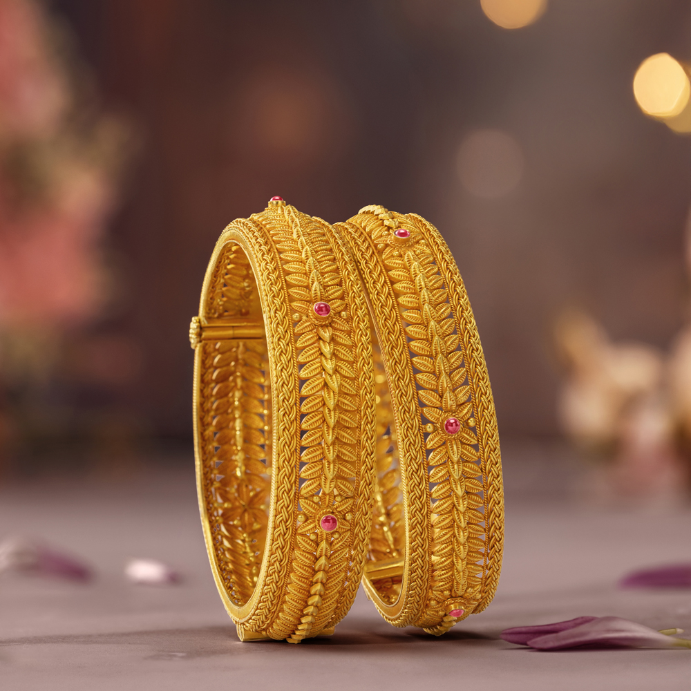 Floral Kolkata Die Openable Bangles