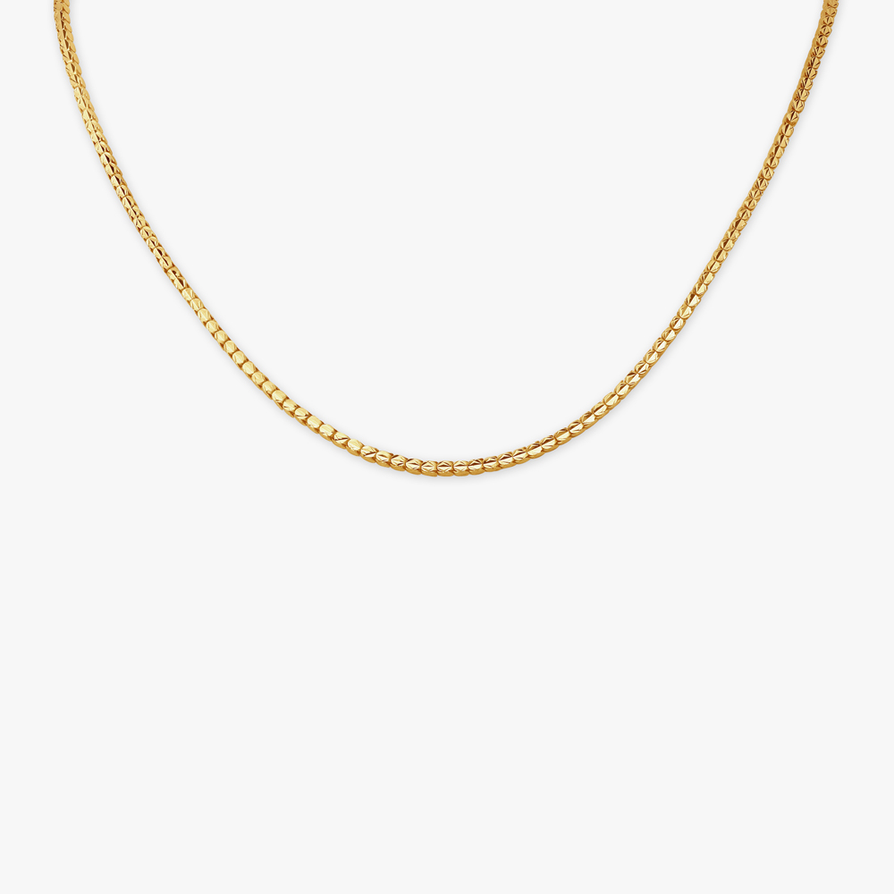 Flat Link Gold Chain