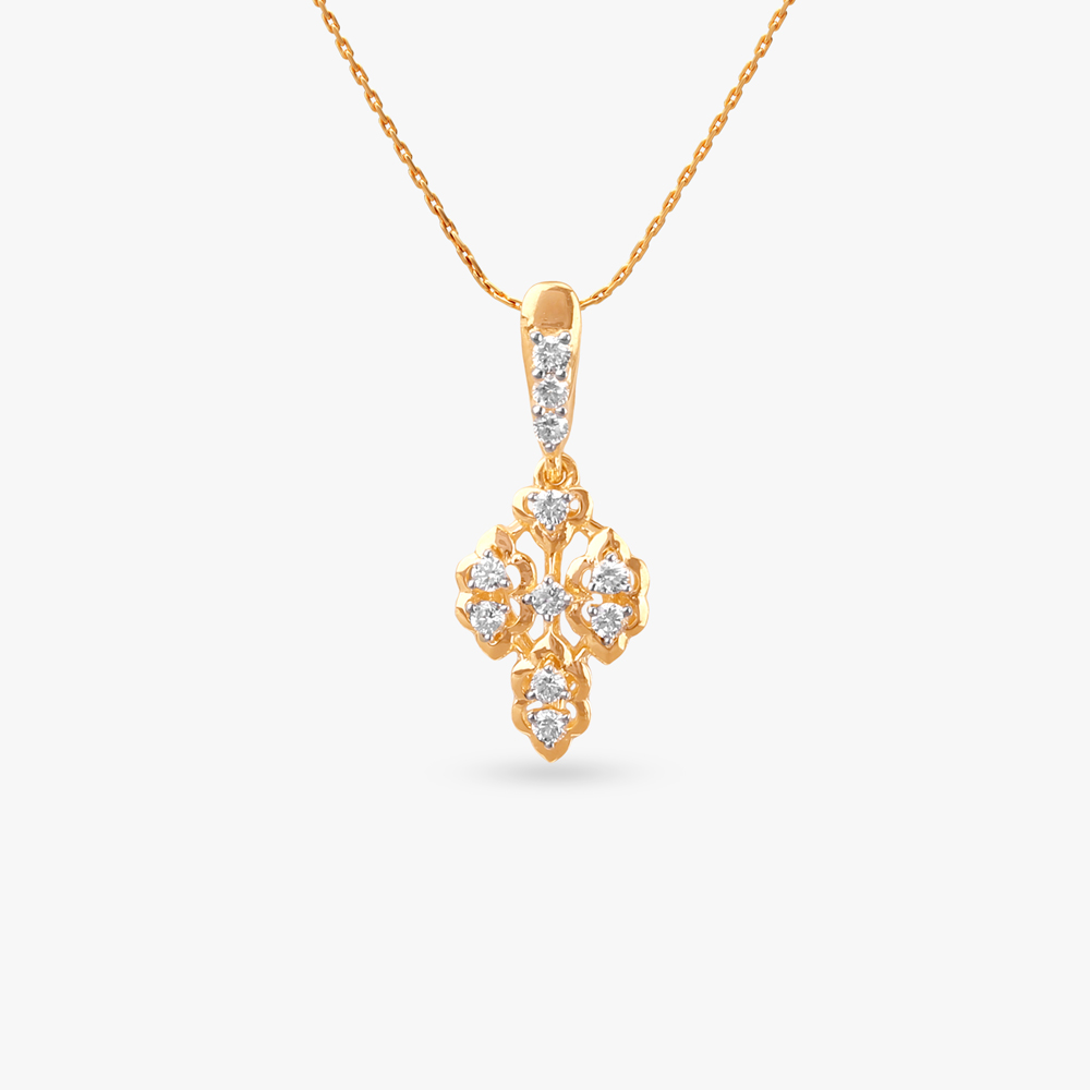 Celestial Cross Diamond Pendant