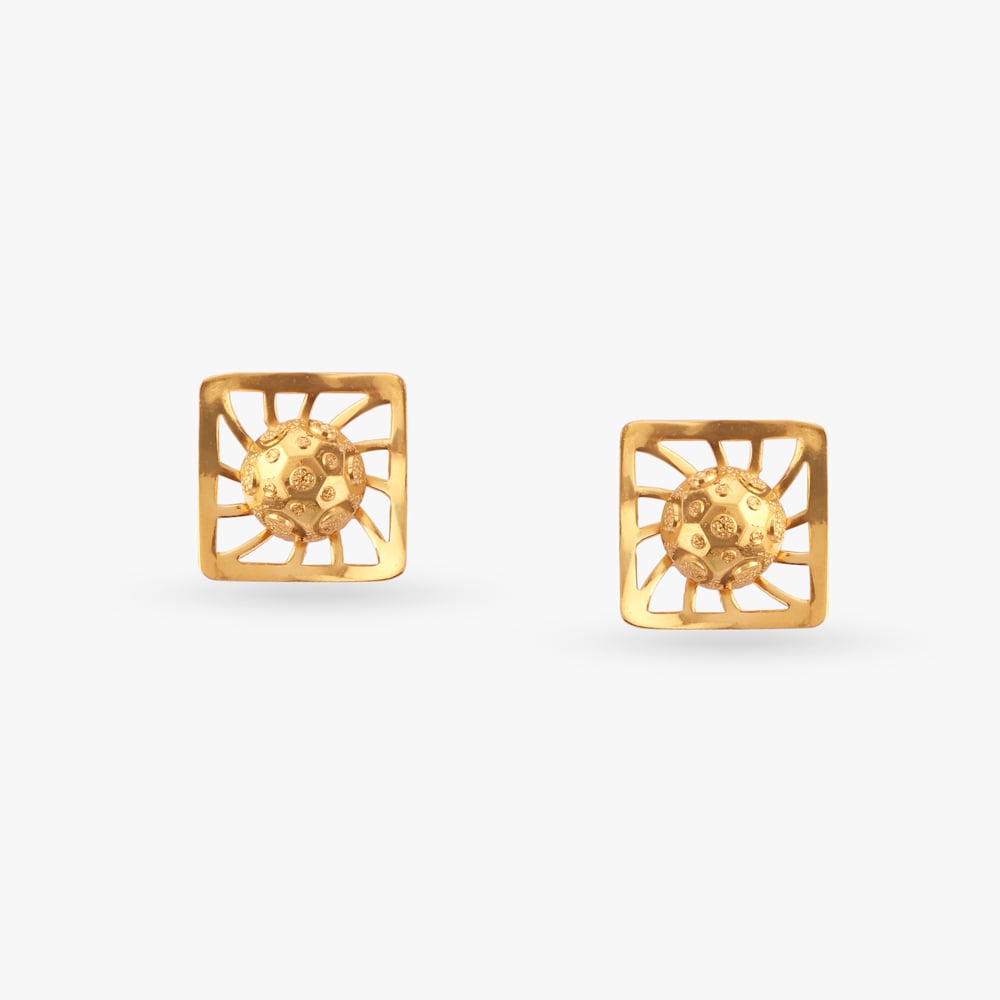 

Intriguing Gold Stud Earrings