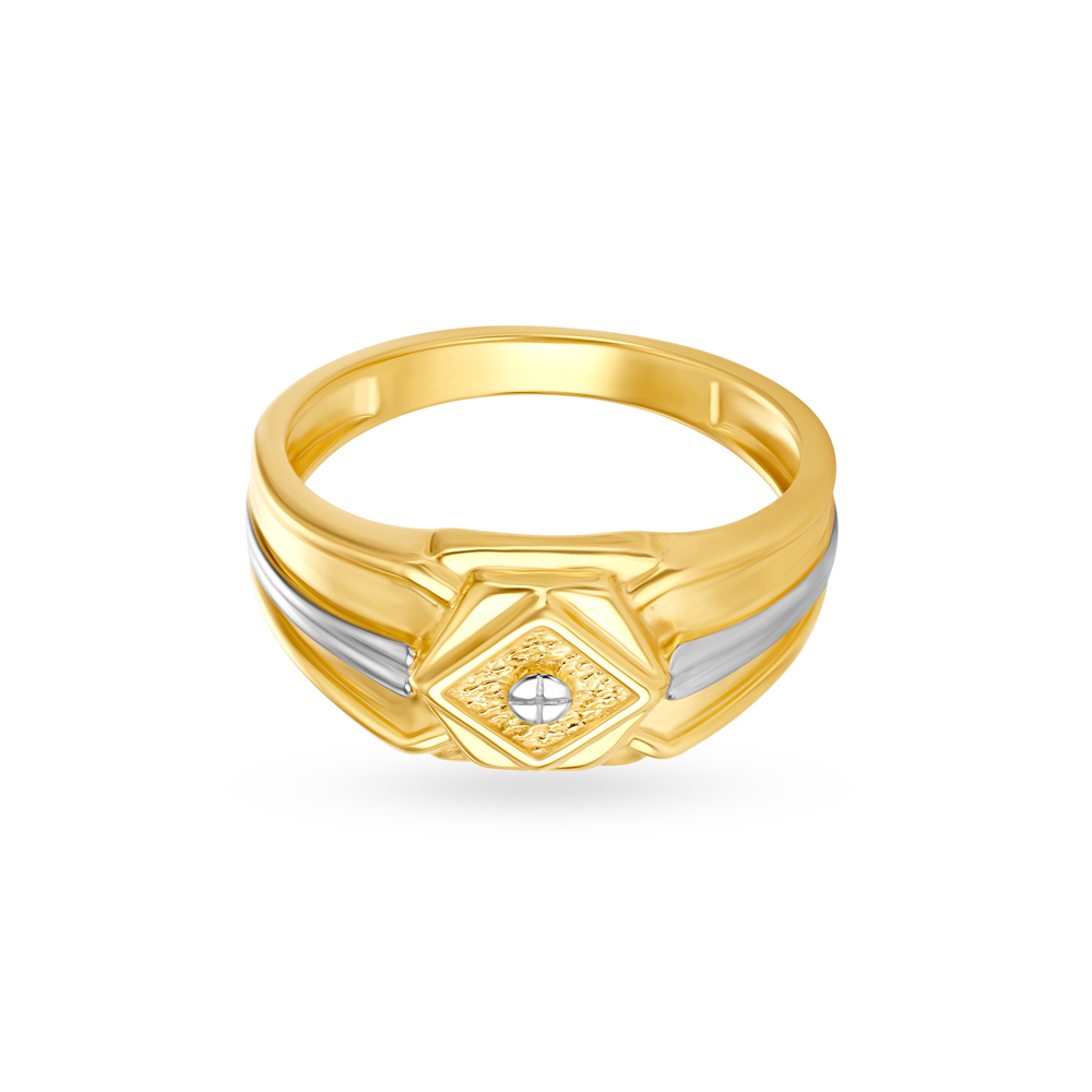 

Minimalistic Sleek Gold Ring for Men