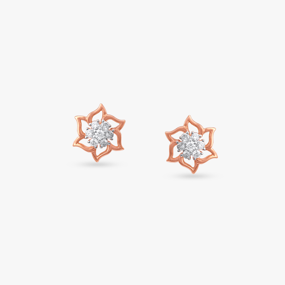 Everbloom Diamond Stud Earrings