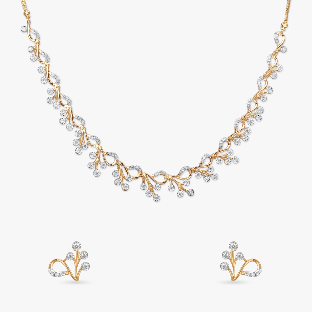 Daisy Delight Diamond Necklace Set