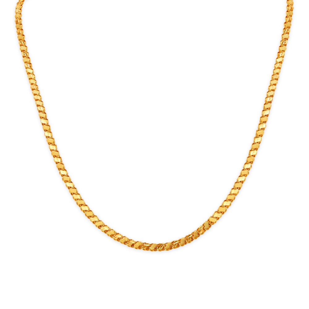 Sleek Gold S Chain for Men