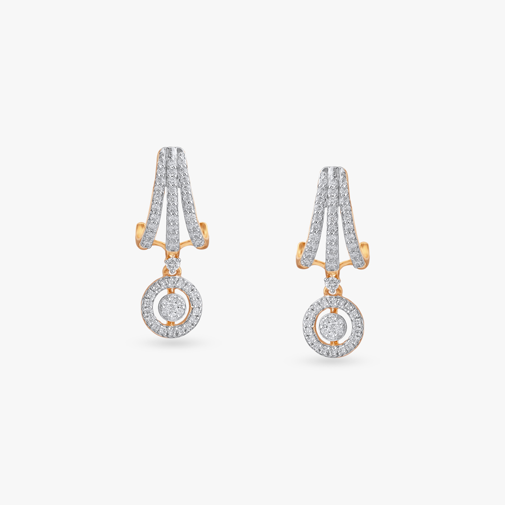 Pop Spark Diamond Drop Earrings