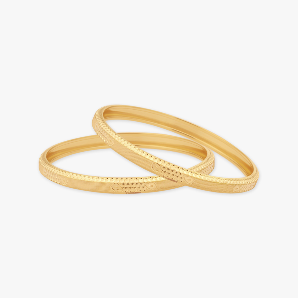 Paisley Gold Bangles
